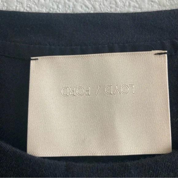 Loyd/Ford Black Beaded Embroidered Mesh Sleeveless Top Minimal Artsy 100% Cotton - Picture 7 of 8